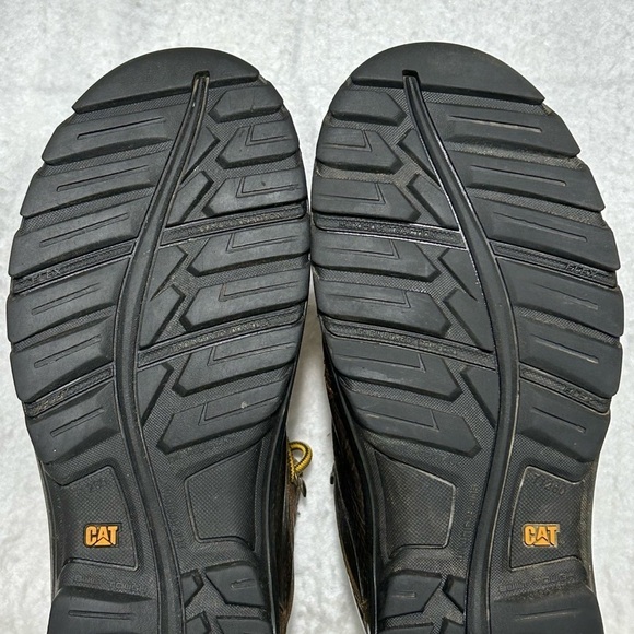 Caterpillar Mens Outline Leather Soft Toe ASTM F2892-17 Work Boots SZ US 10.5 - Picture 9 of 12
